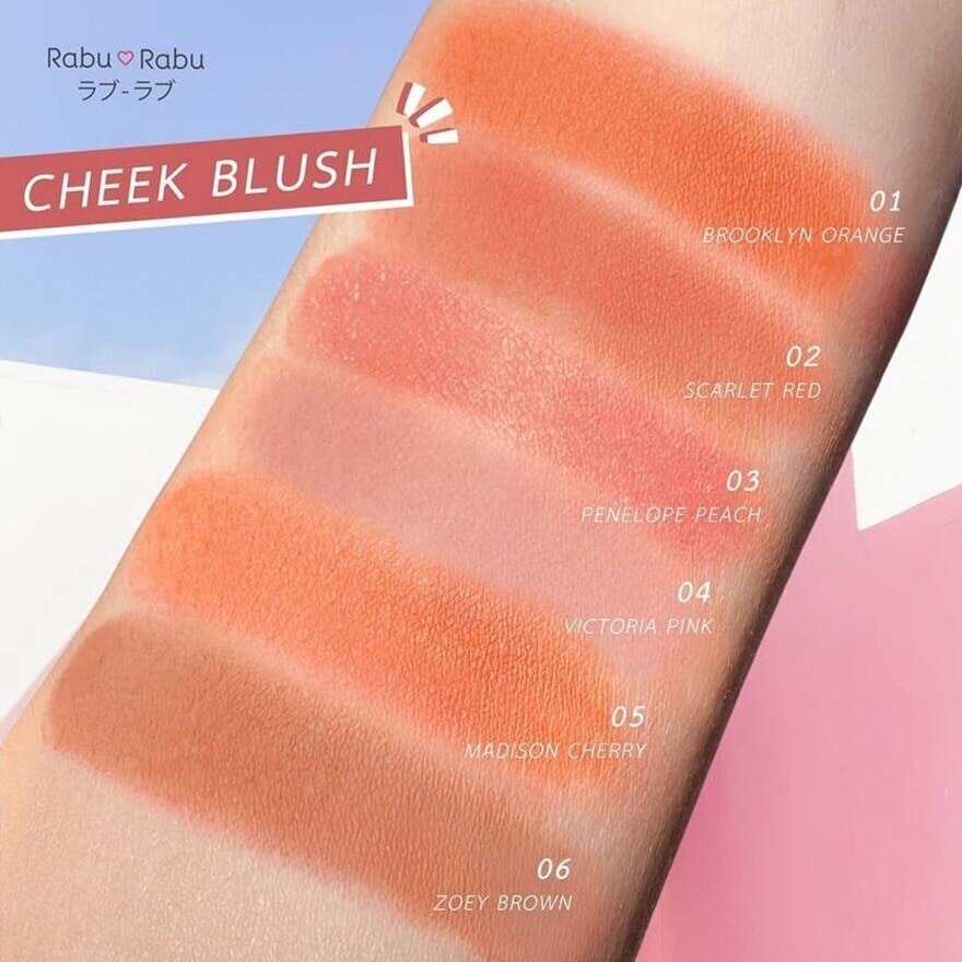 Rabu Rabu Cheek Blush 4g. 01 Brooklyn Orange