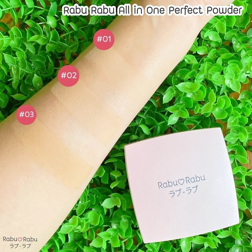 ราบุ ราบุ แป้งพัฟ ออล อิน วัน พาวเดอร์ SPF50 PA++ 12ก. 01 ไลท์