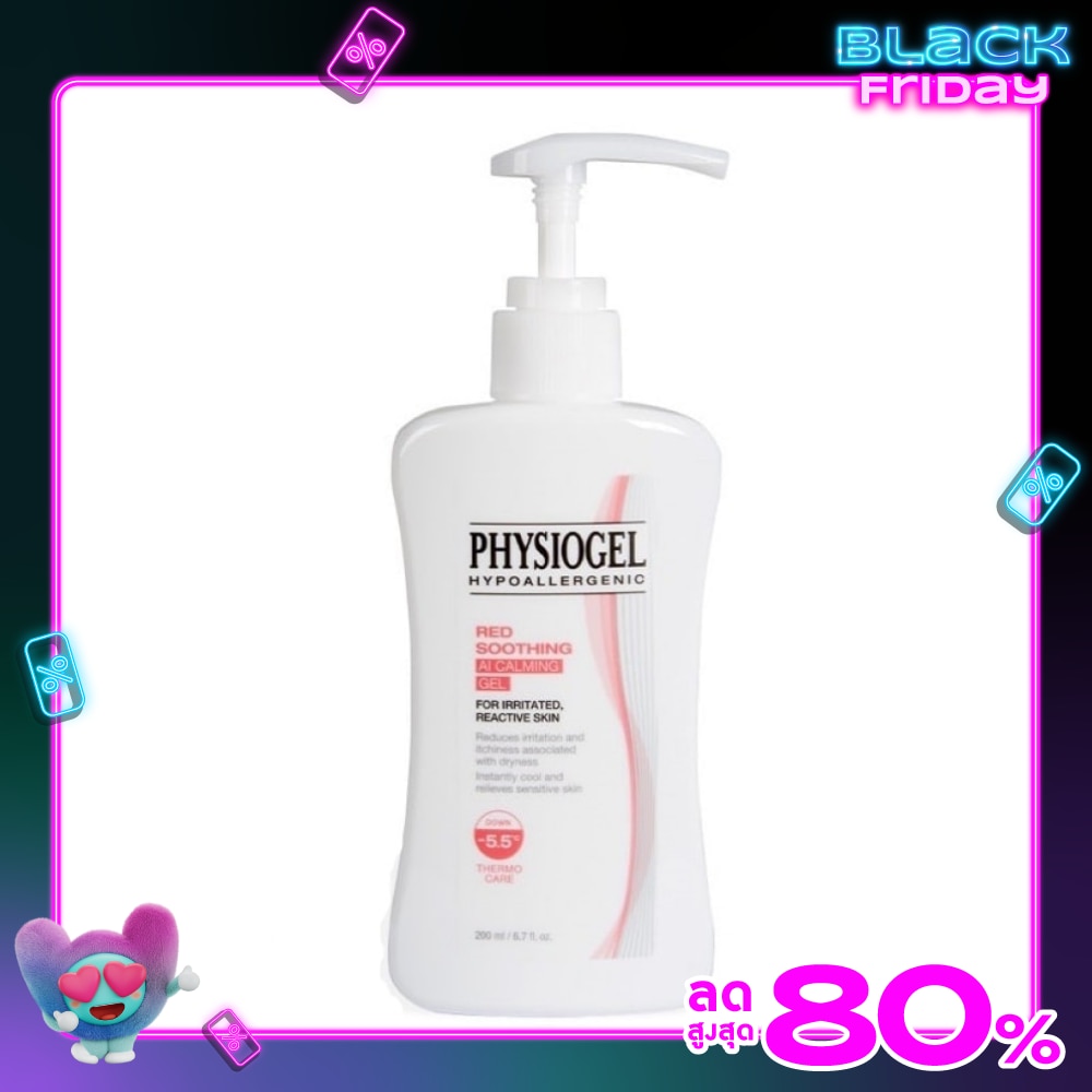 Physiogel Red Soothing AI Calming Gel 200 ml. Gel for irritated and reactive skin