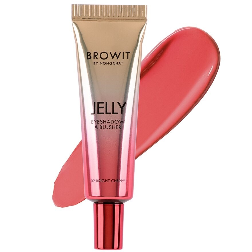 Browit Jelly Eyeshadow  Blusher 10g. 02 Bright Cherry