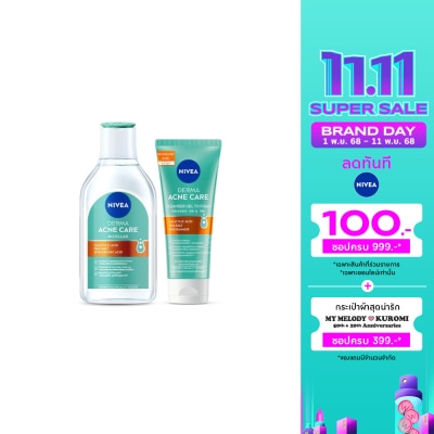 Nivea Nivea Derma Acne Care Micellar 400Ml+Nivea Derma Acne Care Cleanser Gel To Foam 90Ml
