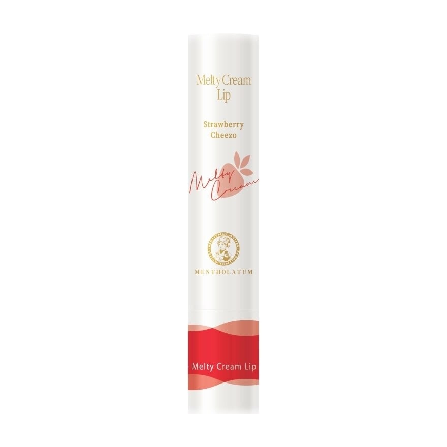 Mentholatum Melty Cream Lip Strawberry Cheezo 3.3 G. ลิปบาล์ม บำรุงริมฝีปาก