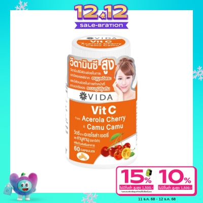Vida Vida Vit C Acerola Cherry Camu Camu 60 Capsules