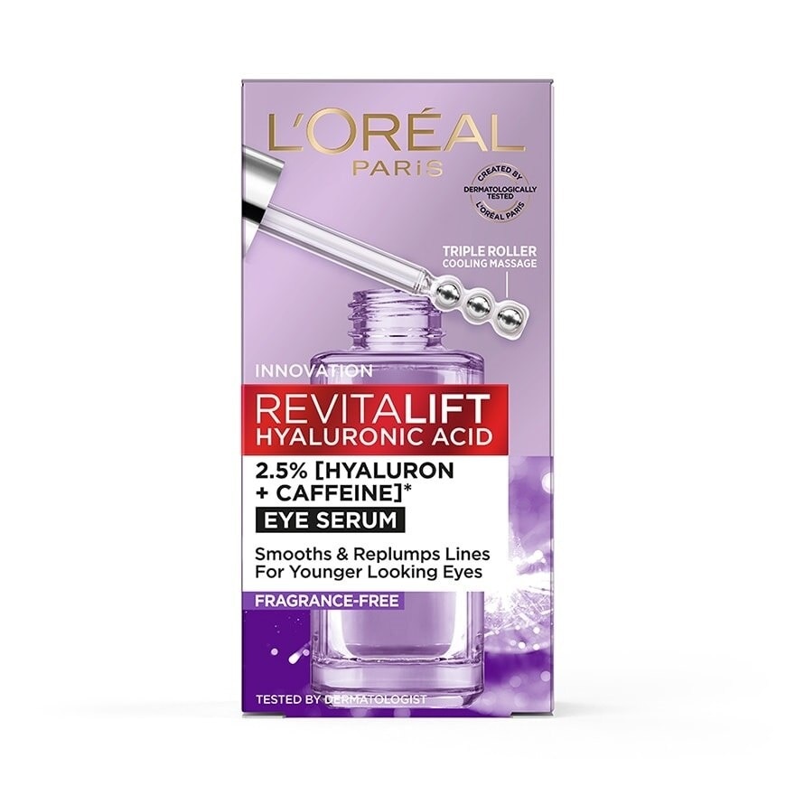 L'Oreal L'Oreal Paris Revitalift Hyaluronic Acid Eye Serum 20 Ml. บำรุงผิวรอบดวงตา