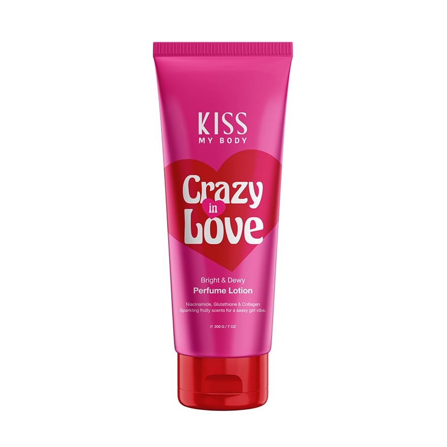 Kiss My Body Bright & Dewy Perfume Lotion Crazy In Love 200 G.