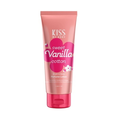 Kiss My Body - คิส มาย บอดี้ ไบร์ท แอนด์ ดิวอี้ เพอร์ฟูม โลชั่น สวีท วานิลลา คอตตอน 200 กรัม
