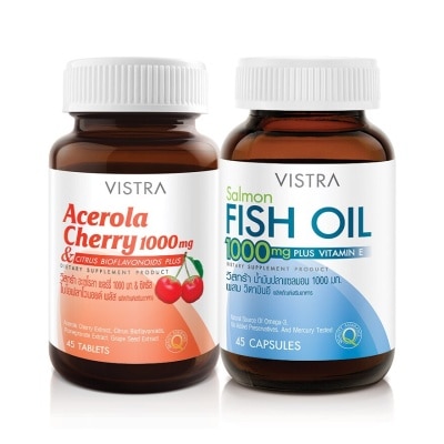 Vistra VISTRA Best Seller Set (Acelora Cherry + Fish Oil 45 Capsules)