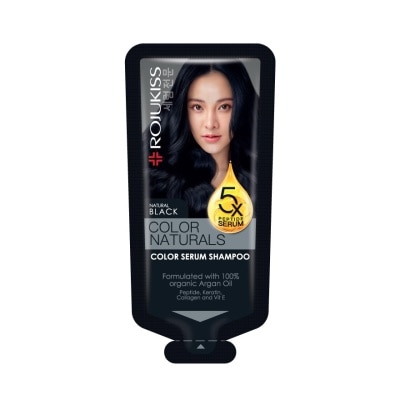 Rojukiss Rojukiss Color Naturals Serum Shampoo 30 Ml. Natural Black แชมพูปิดผมขาว