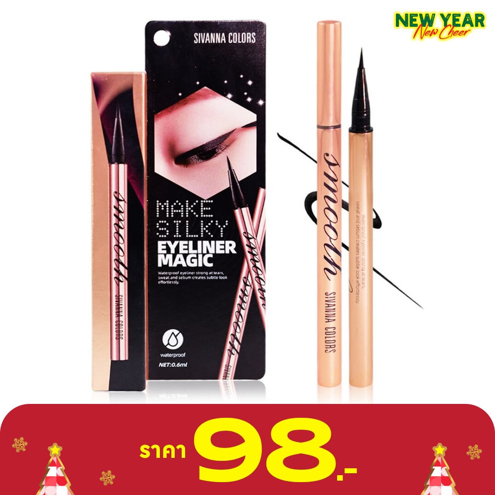 Sivanna Sivanna Make Silky Eyeliner Magic 0.6ml. Black