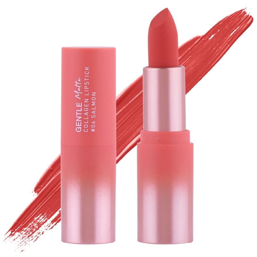 Baby Bright Gentle Matte Collagen Lipstick 3.7g. 06 Salmon