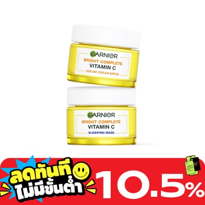 Garnier Garnier Bright Complete Vitamin C Serum Cream SPF30 PA+++50 Ml.+Sleping Mask 50 Ml. image