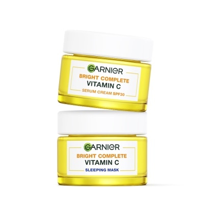 Garnier Garnier Bright Complete Vitamin C Serum Cream SPF30 PA+++50 Ml.+Sleping Mask 50 Ml.