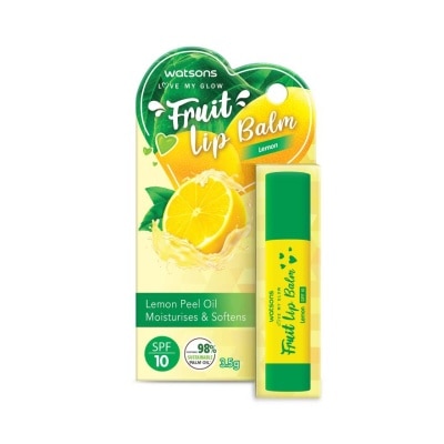 Watsons Watsons Fruity Lip Balm SPF10 Lemon 3.5g.