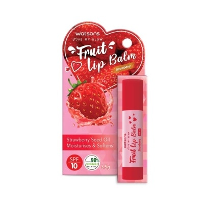 Watsons Watsons Fruit Lip Balm Strawberry 3.5g SPF10