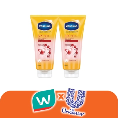 Vaseline - วาสลีน เฮลธี้ ไบร์ท เดลี่ โพรเทคชั่น  ไบร์ทเทนนิ่ง เซรั่ม SPF50+ PA++++ 300 มล.แพ็คคู