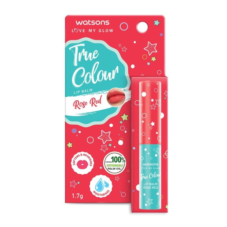 Watsons True Colour Rose Red Lip Balm 1.7g