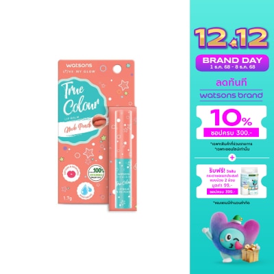 WATSONS วัตสัน ทรู คัลเลอร์ นู้ด พีช ลิป บาล์ม 1.7ก.