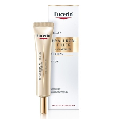 Eucerin ยูเซอริน ไฮยาลูรอน ฟิลเลอร์ อีลาสติซิตี้ อาย ครีม SPF20 15 มล. บำรุงผิวรอบดวงตา