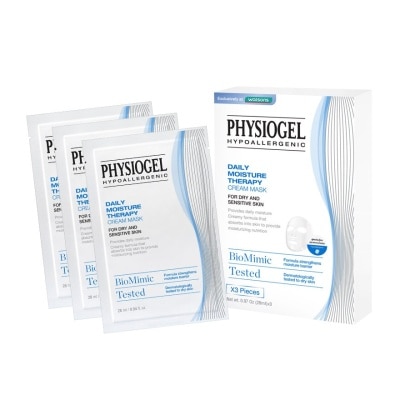 Physiogel ฟิสิโอเจล เดลี่ มอยซ์เจอร์ เทอราพี ครีม มาสค์ 28 มล. x 3 มาส์กชีทบำรุงผิว