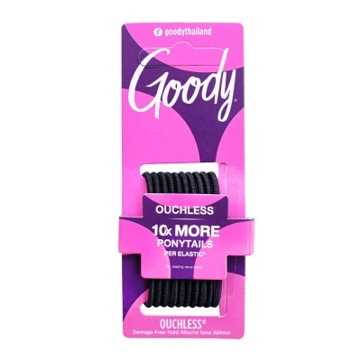 Goody กู๊ดดี้ ยางรัดผม ขนาด 2 มม. สีดำ 10 ชิ้น ยางรัดผม จัดแต่งทรงผม