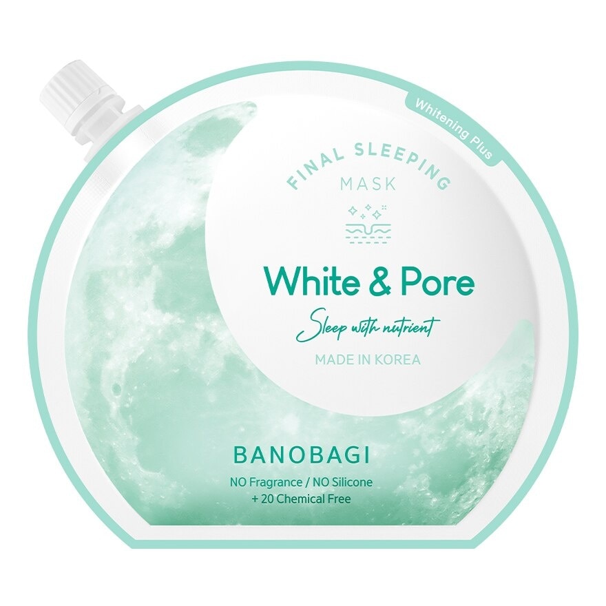 Banobagi Final Sleeping Mask White  Pore 23 Ml. มาสก์หน้า ผิวกระจ่างใส คุมมัน ลดสิว