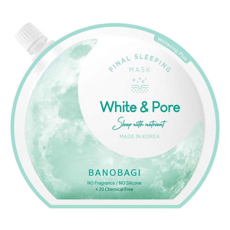 Banobagi Final Sleeping Mask White  Pore 23 Ml. มาสก์หน้า ผิวกระจ่างใส คุมมัน ลดสิว