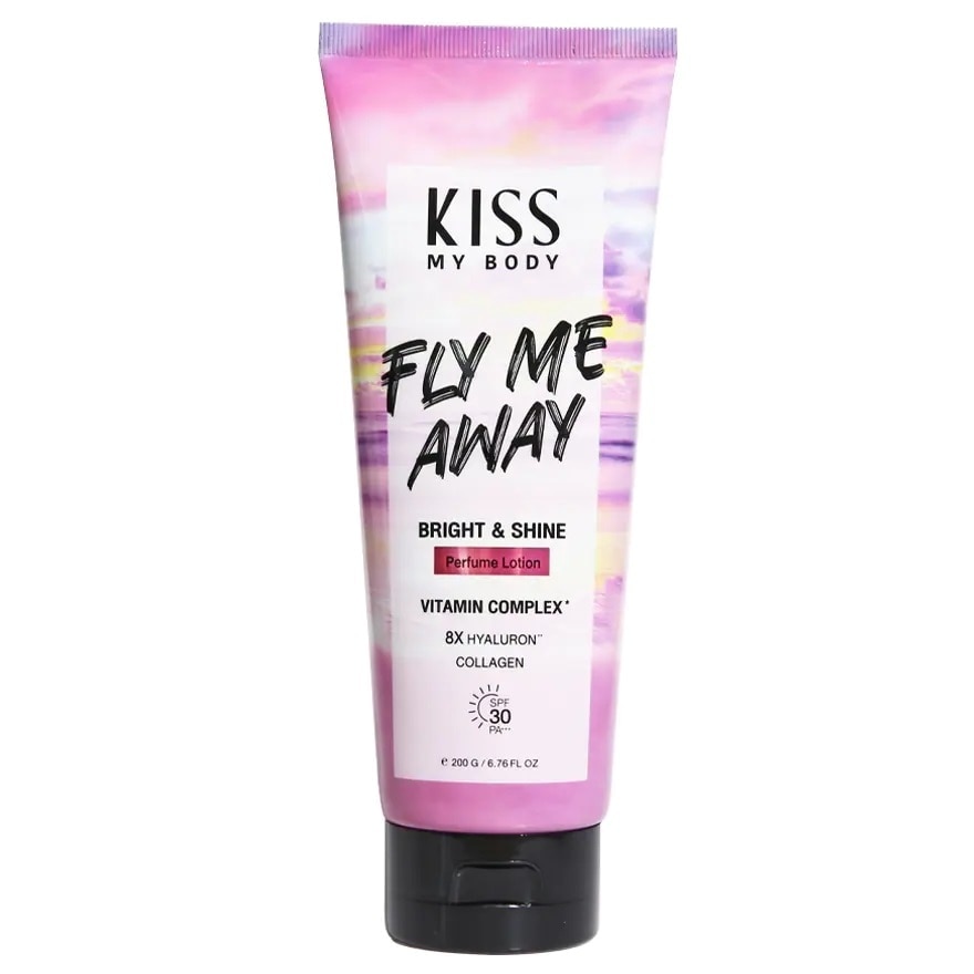 Kiss My Body Bright  Shine Perfume Lotion SPF30 PA+++ Fly Me Away 200 G. โลชั่นน้ำหอม