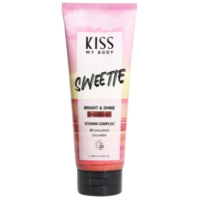 Kiss My Body Kiss My Body Bright  Shine Perfume Lotion SPF 30 PA+++ Sweetie 200 G. โลชั่นน้ำหอม