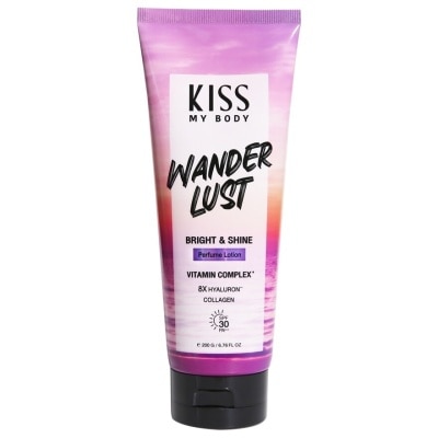 Kiss My Body คิส มาย บอดี้ ไบร์ท แอนด์ ชาย เพอร์ฟูม โลชั่น SPF 30 PA+++ วันเดอร์ลัสต์ 200 กรัม