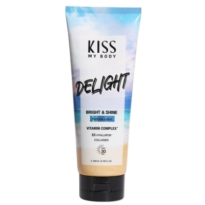 Kiss My Body คิส มาย บอดี้ ไบร์ท  ชาย เพอร์ฟูม โลชั่น SPF 30 PA+++ ดีไลท์ 200 กรัม โลชั่นน้ำหอม