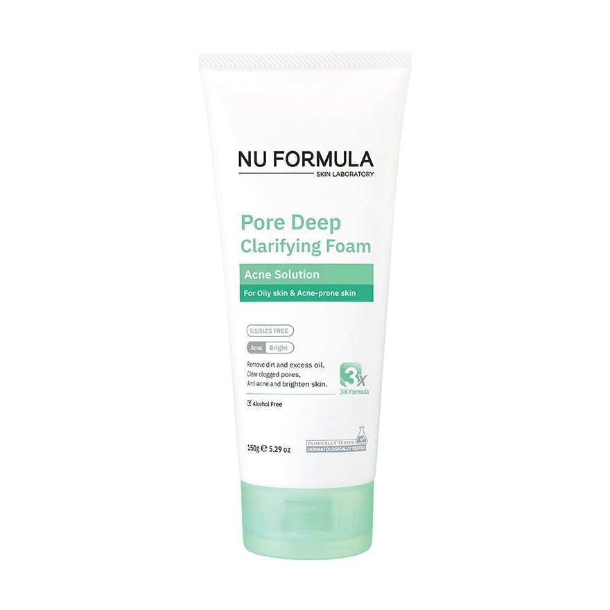 Nu Formula Pore Deep Clarifying Acne Solution Foam 150 G. image