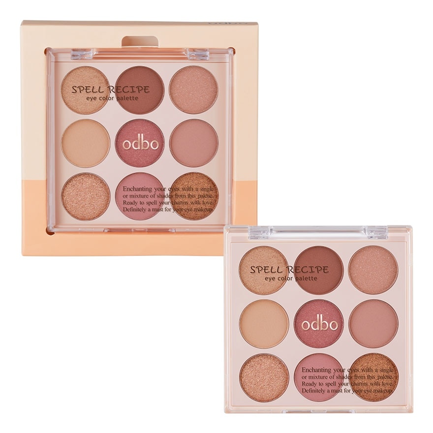 Odbo Spell Recipe Eye Color Palette 7g. 01 Chapter Brown