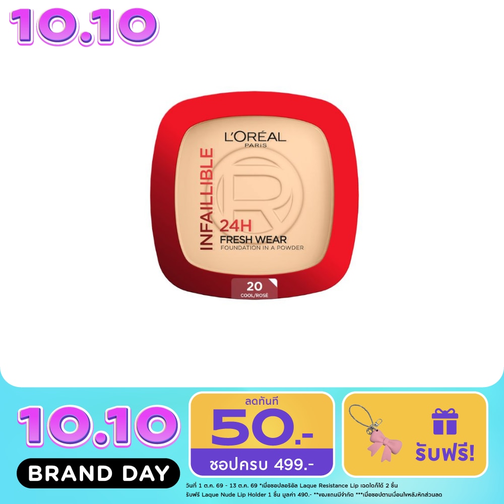 L'Oreal Infaillible 24H Fresh Wear Foundation In A Powder 9g. 20 Cool image