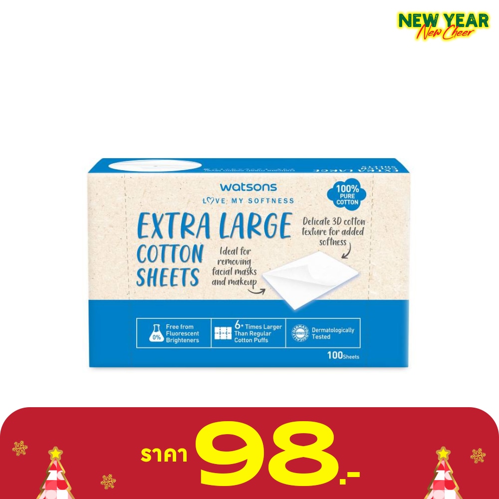 Watsons Extra Large Cotton Sheets 100 sheets.