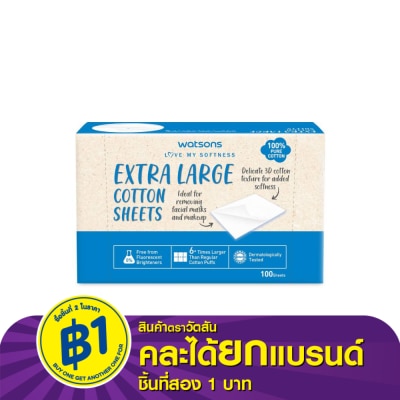 Watsons Watsons Extra Large Cotton Sheets 100 sheets.