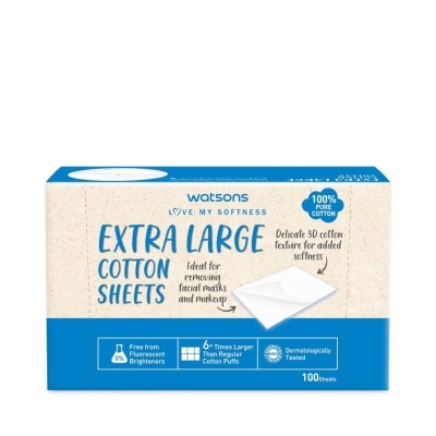 Watsons Watsons Extra Large Cotton Sheets 100 sheets.