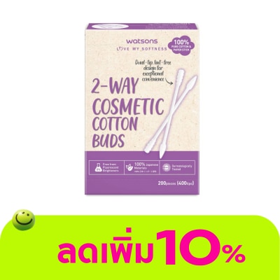 WATSONS - วัตสัน สำลีก้านกระดาษปลายก้าน 2 หัว 200 ก้าน.