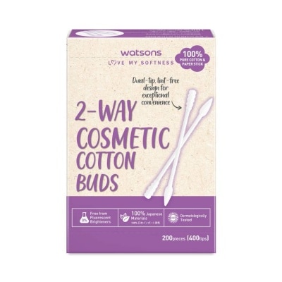 Watsons Watsons 2-Way Cosmetic Cotton Buds 200 pcs.