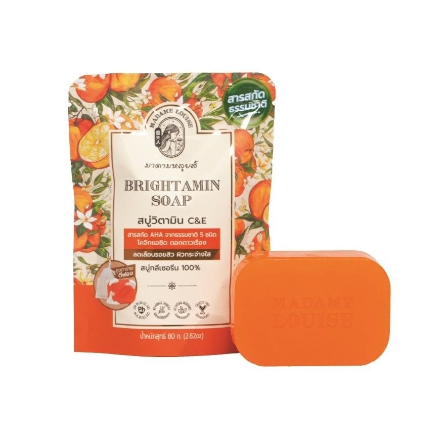 Madame Louise Soap Brightamin CE 80 G. สบู่วิตามิน CE