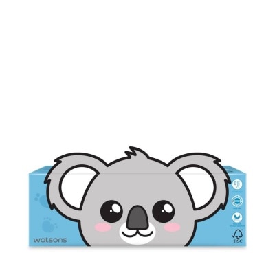 WATSONS วัตสัน กระดาษทิชชูกล่อง(Koala  Penguin)หนา3ชั้น x 100แผ่น. ขอสงวนสิทธิ์ในการเลือกลาย