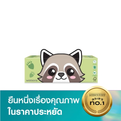 Watsons Watsons Velvety Soft Box Tissues (Fun Design Animal - Racoon  Sloth) 3ply x 100sheets
