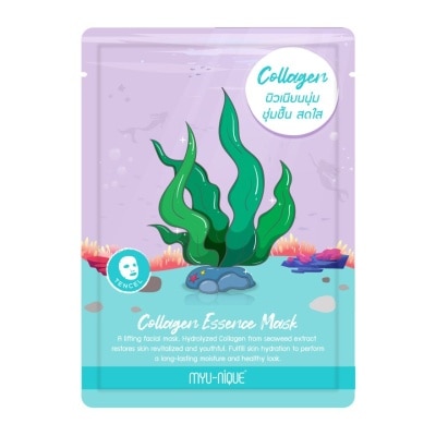 Myu-Nique Myu-Nique Collagen Essence Mask 1'S มาสก์หน้า ผิวเนียนนุ่ม ชุ่มชื้น สดใส