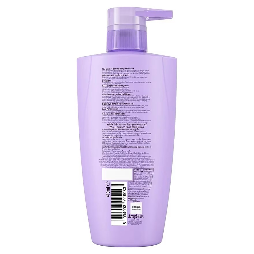 L'Oreal Paris Elseve Shampoo Hyaluron Moisture 72H Moisture Filling 410 Ml.