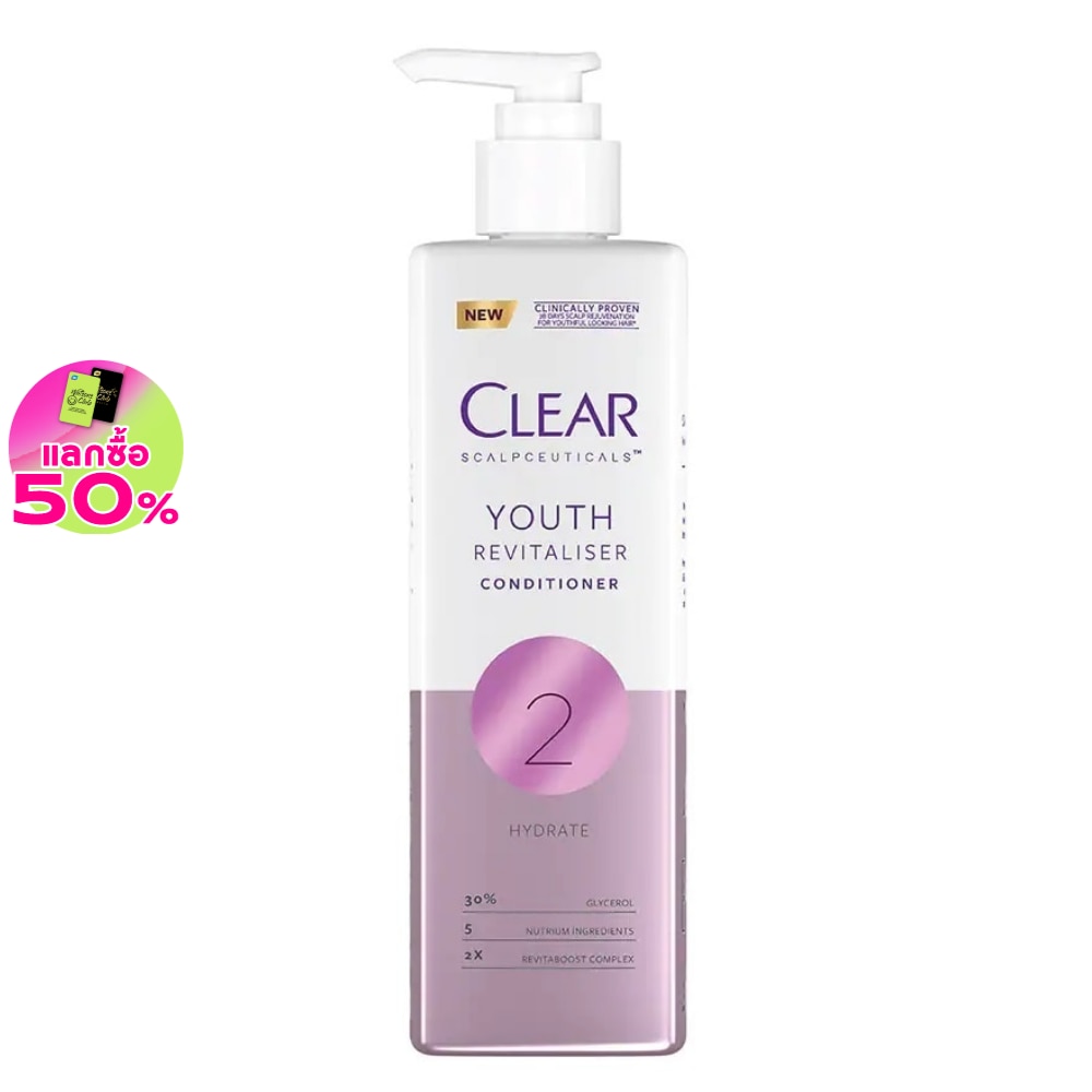 Clear Scalpceuticals Conditioner Youth Revitaliser 300 Ml. บำรุงผม หนังศีรษะ