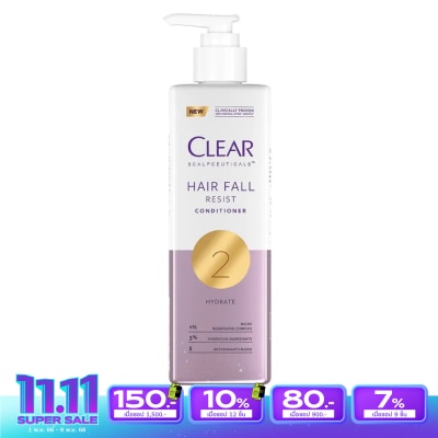 Clear Clear Scalpceuticals Conditioner Hair Fall Resist 300 Ml. ลดผมขาดหลุดร่วง ผมร่วง ผมบา