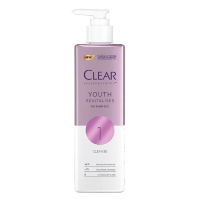 Clear Clear Scalpceuticals Shampo Youth Revitaliser 300 Ml. บำรุงผม หนังศีรษะ