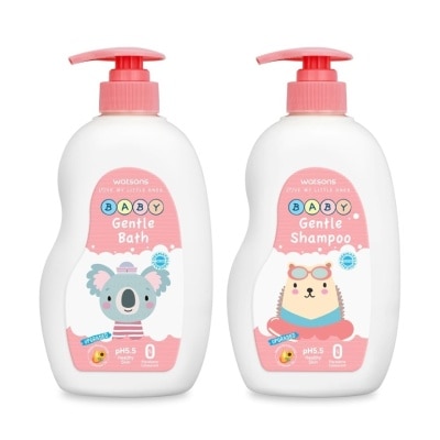 Watsons Watsons Gentle Baby Bath+Shampoo 500ml.