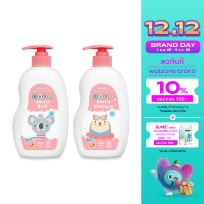 WATSONS วัตสัน เจนเทิล เบบี้ บาธ+แชมพู 500มล.