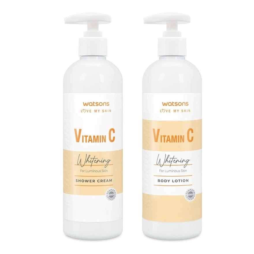 Watsons Vitamin C Whitening Body Lotion+Shower Cream 490ml