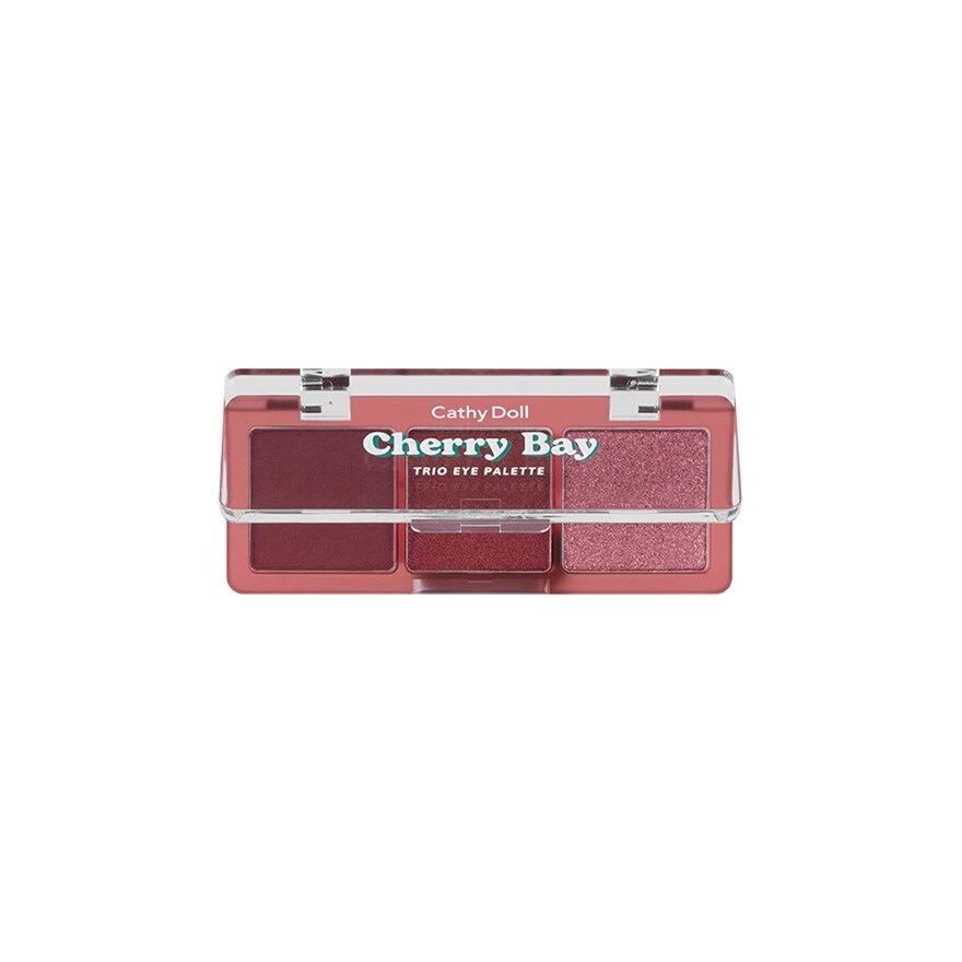 Cathy Doll Cheers Around Trio Eye Palette 6g. 06 Cherry Bay